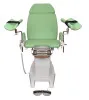 Кресло гинекологическое ДЗМО КГ-6 с ручной регулировкой высоты подколенников (зелёный)