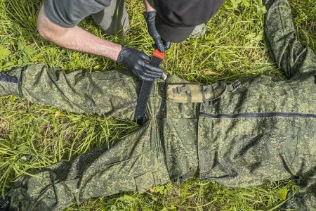 Жгут крoвooстaнaвливaющий Медплант ЖК-01 (с лентой для фиксации времени, вид сложения 1, арт. 1703)