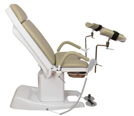 Кресло гинекологическое ДЗМО КГ-6 с ручной регулировкой высоты подколенников (бежевый)