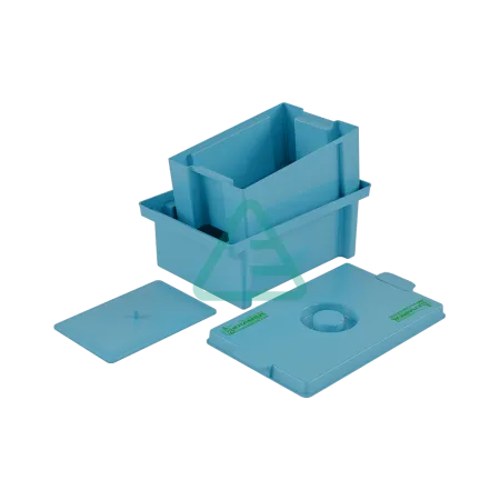 Контейнер для дезинфекции и стерилизации Еламед ЕДПО-1С (1 л) (синий)