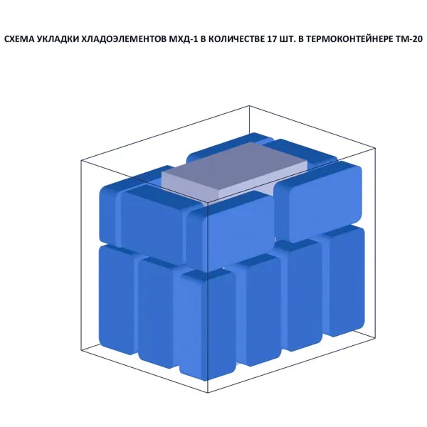 Термоконтейнер в гофрокоробке Термо-Конт МК ТМ-20 (25,5 л) (материал внутренних поверхностей: ламинированный картон)