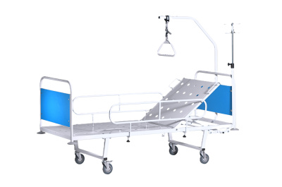 Кровать функциональная с головным подъемом со съёмной колёсной парой Ока-Медик КМФ-01