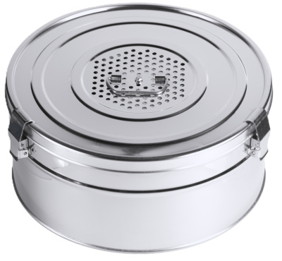 Коробка стерилизационная круглая с фильтрами Ока-Медик КСКФ-18 (18 л)