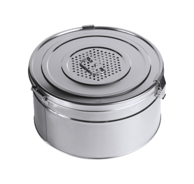 Коробка стерилизационная круглая с фильтрами Ока-Медик КСКФ-21 (21 л)