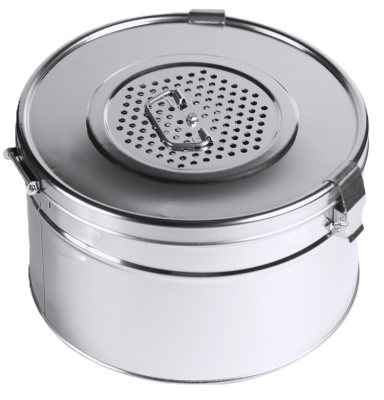 Коробка стерилизационная круглая с фильтрами Ока-Медик КСКФ-15 (15 л)