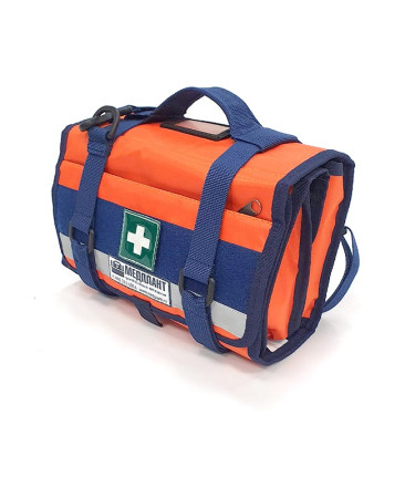 Набор первой помощи НПП (базовый, оранжевый), в сумке универсальной раскладной Медплант СУР-01 (исполнение 1, оранжевый)