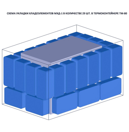 Термоконтейнер в гофрокоробке Термо-Конт МК ТМ-80 (78 л) (материал внутренних поверхностей: ударопрочный пластик)