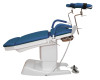 Кресло гинекологическое ДЗМО КГ-6 с электрической регулировкой высоты подколенников (синий)