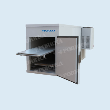 Холодильная камера для хранения тел умерших Поркка МУ2 (2 места, 1 секция, 1 дверь) (нержавеющая сталь, температура -5...+5 °С)
