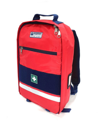 Набор первой помощи НПП (расширенный, красный), в рюкзаке Медплант Волонтер-4 (исполнение 1, красный)
