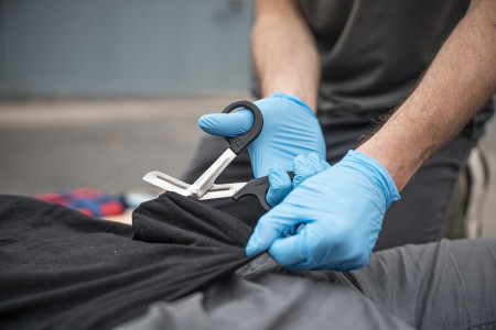 Ножницы для разрезания повязок Медплант (SCR-6030)