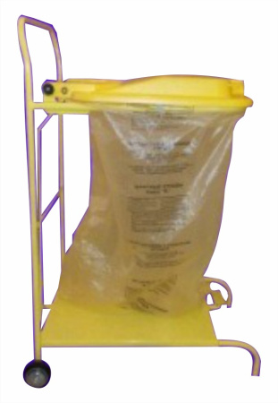 Тележка для размещения пакета для сбора и хранения медицинских отходов Респект (жёлтый)