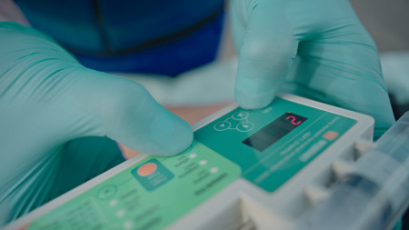 Насос инфузионный шприцевой Медплант ДШП 5-20-Шмель (одноканальный, арт. 1450)