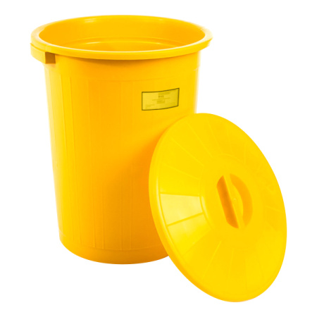 Бак для медицинских отходов Респект, класс Б (70 л) (жёлтый)