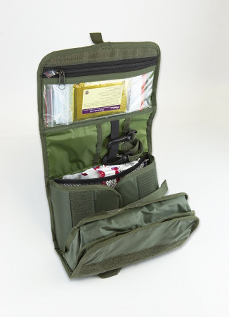 Набор первой помощи НПП (базовый, оливковый), в сумке универсальной раскладной Медплант СУР-01 (исполнение 1, арт. 1445)