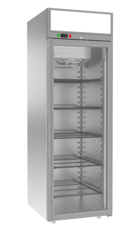 Шкаф холодильный Arkto D0.7 (700 л) (GL, корпус из нержавеющей стали, с канапе)