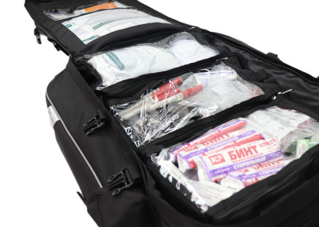 Аптечка для оказания первой помощи с применением медицинских изделий спасателями Медплант (в рюкзаке РМУ-2, арт. 1674)