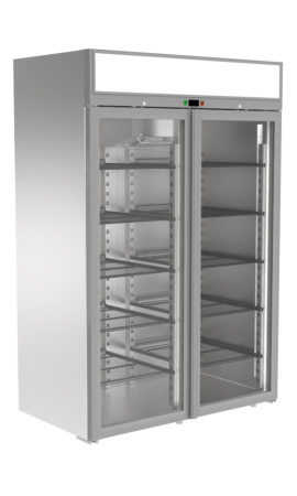 Шкаф холодильный Arkto V1.4-d (1400 л) (GL, корпус из нержавеющей стали, с канапе)